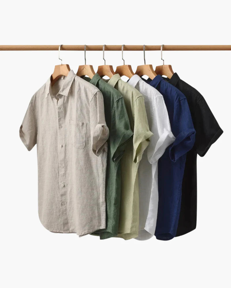 Rowe Classic Linen Shirt Short-sleeve