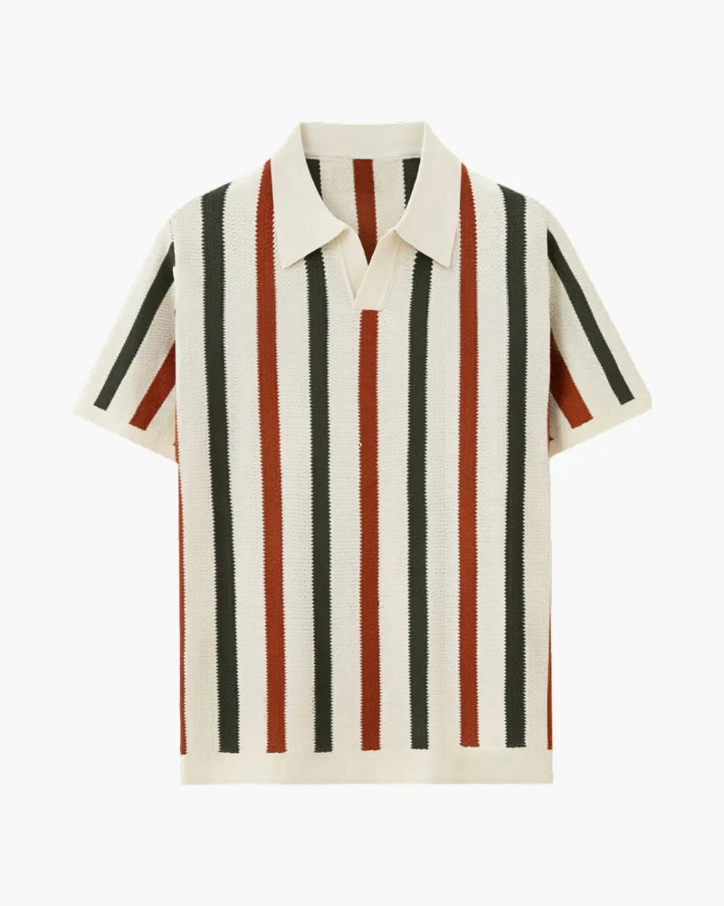 Montague Knit Stripe Polo