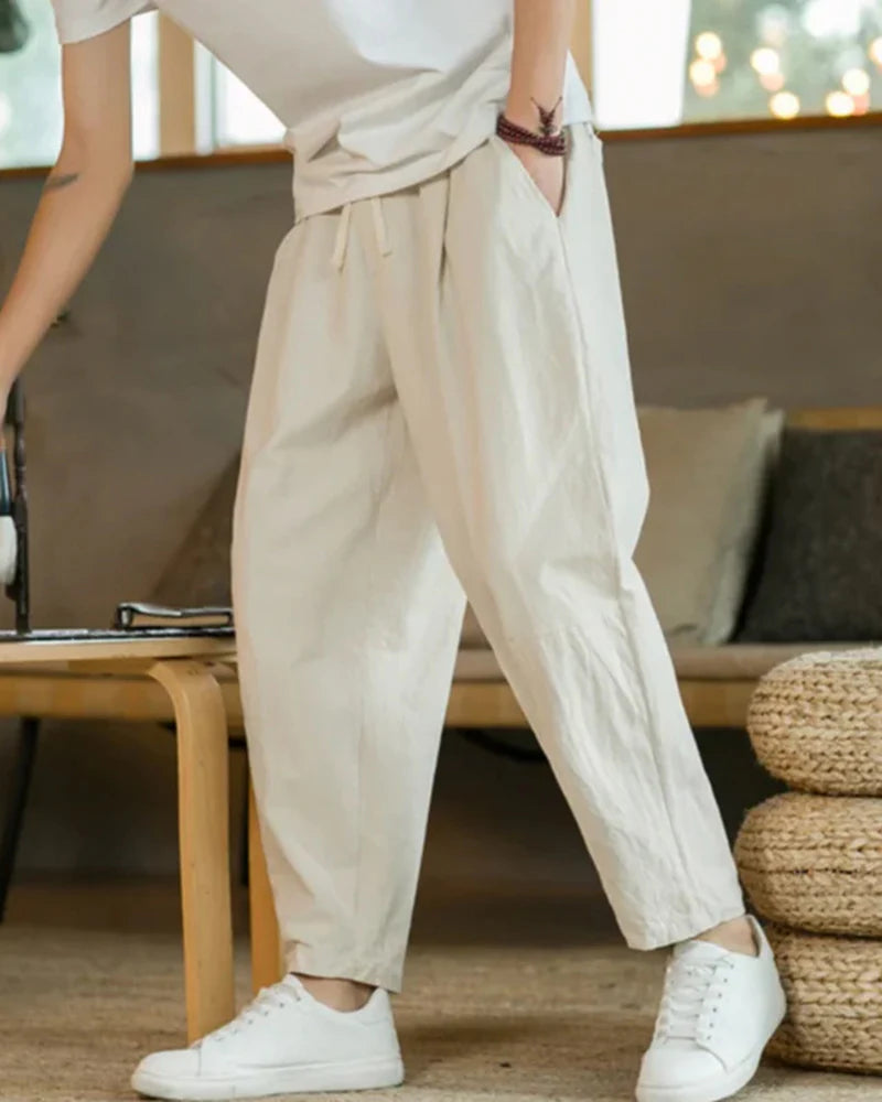 Cotton Relaxed Trousers