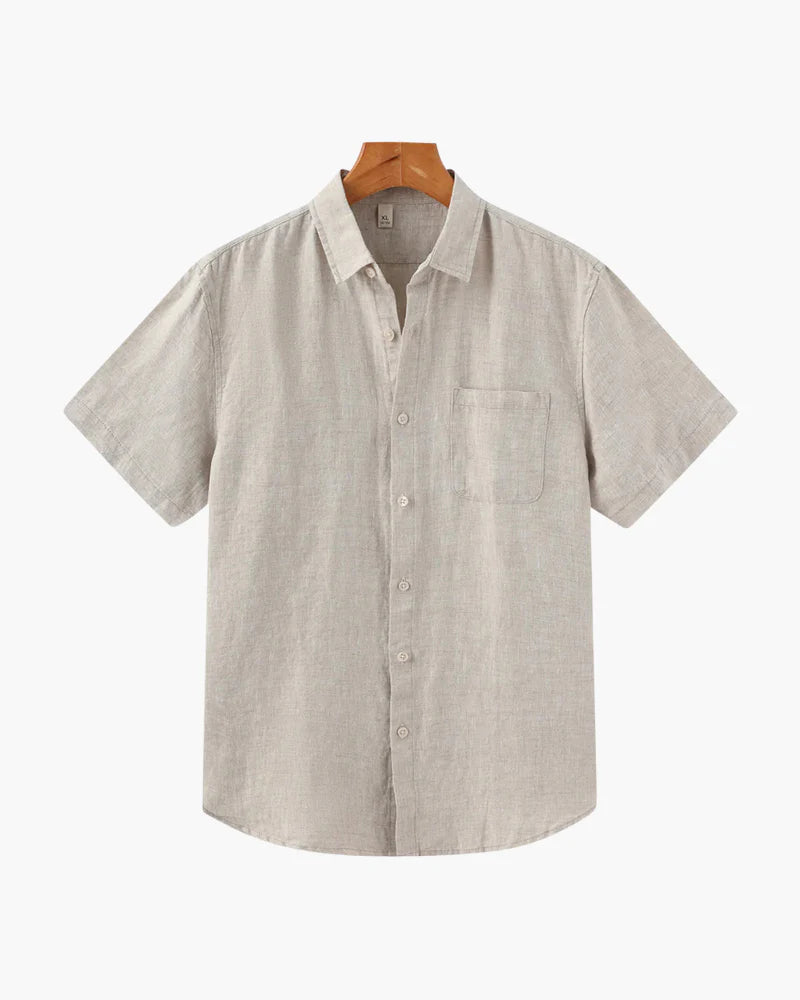 Rowe Classic Linen Shirt Short-sleeve
