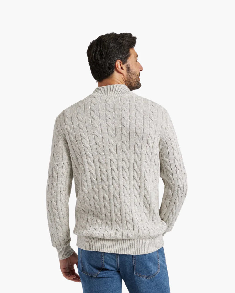 Cable Knit Half-Zip