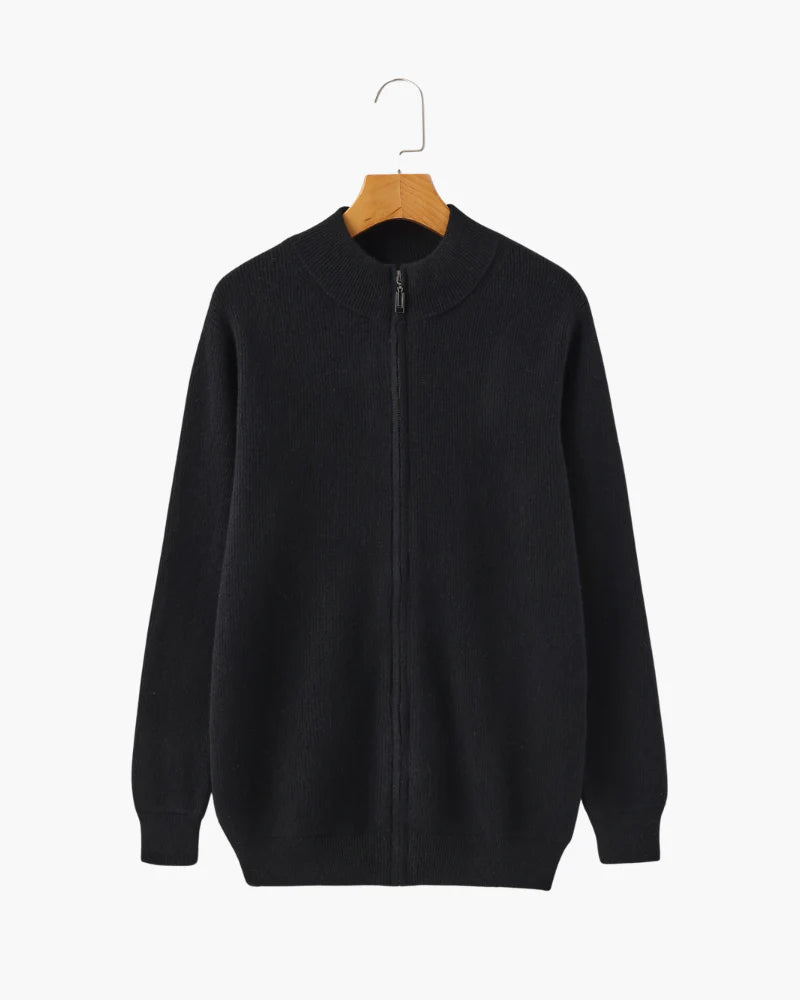 Rowe Cashmere Zip Cardigan