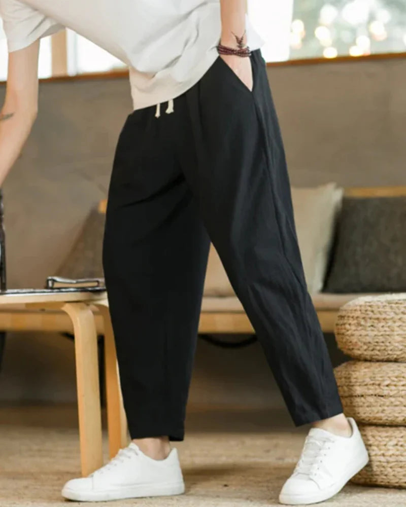Cotton Relaxed Trousers