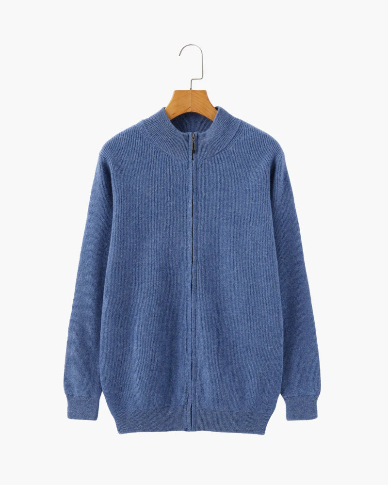 Rowe Cashmere Zip Cardigan