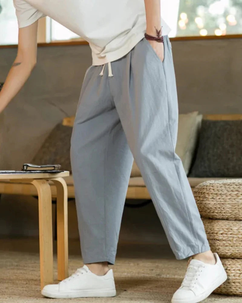 Cotton Relaxed Trousers