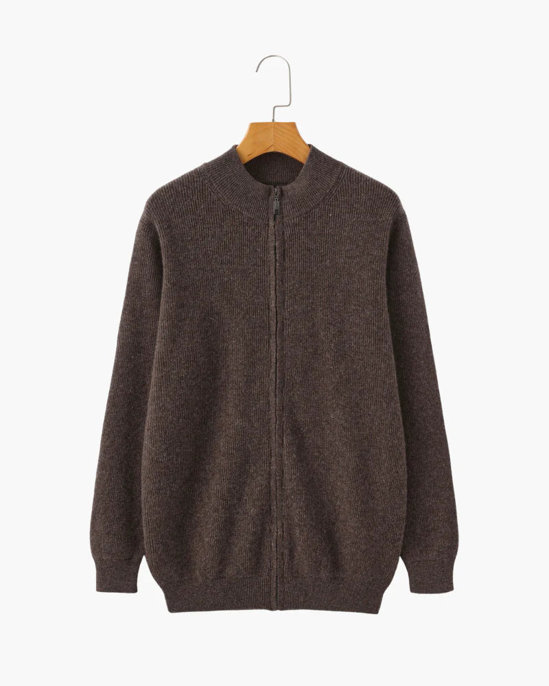 Rowe Cashmere Zip Cardigan