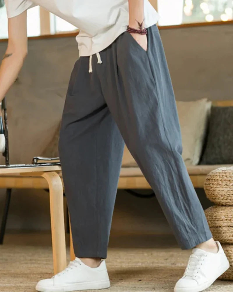 Cotton Relaxed Trousers