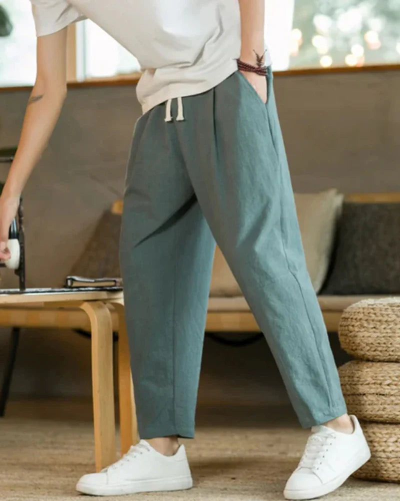Cotton Relaxed Trousers