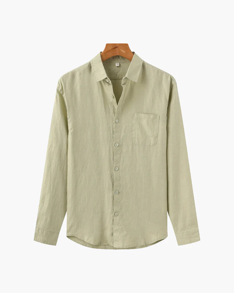 Rowe Classic Linen Shirt Long-sleeve