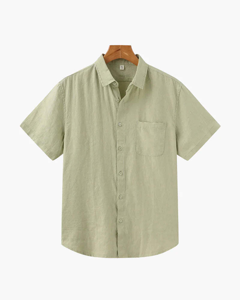 Rowe Classic Linen Shirt Short-sleeve