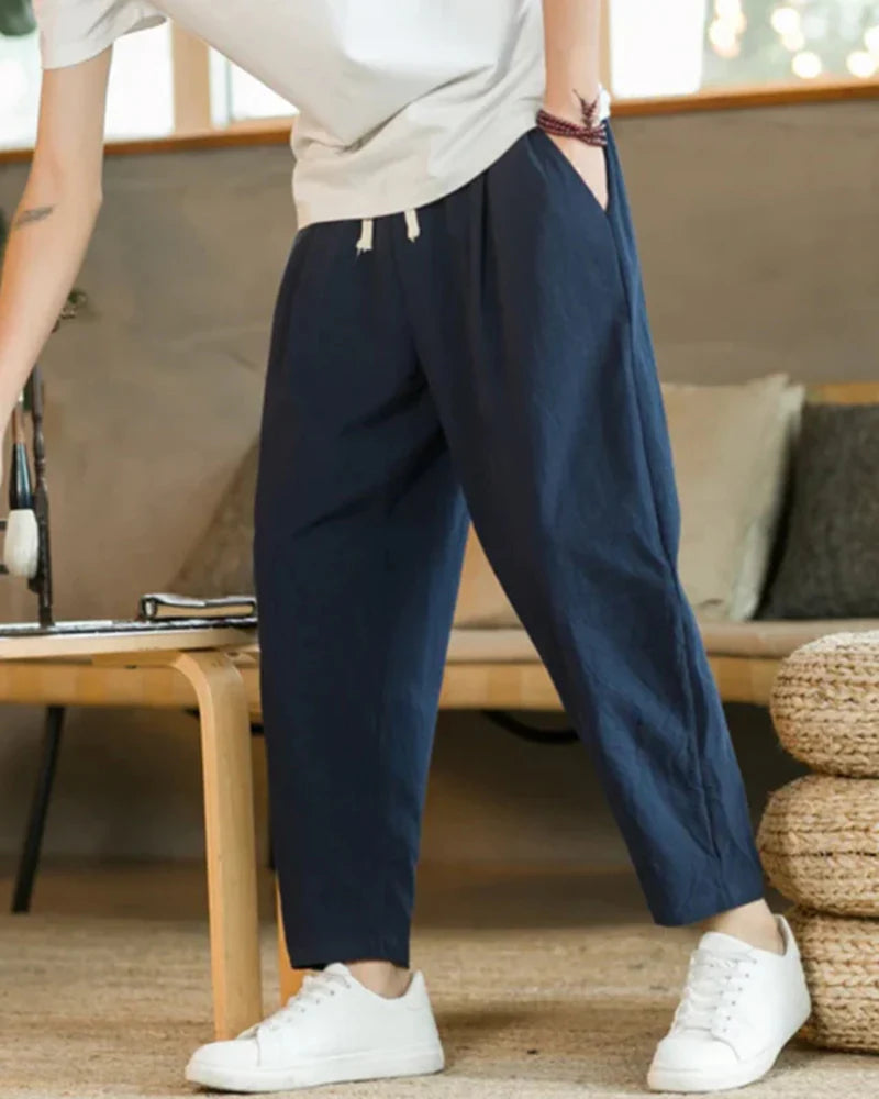 Cotton Relaxed Trousers
