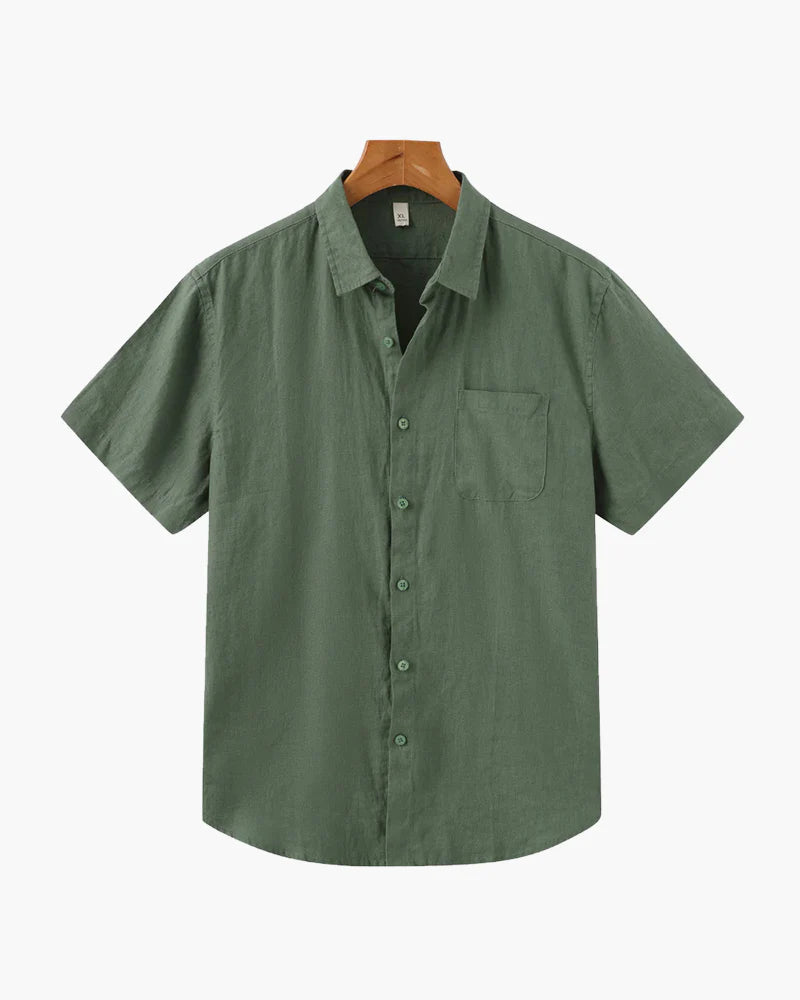 Rowe Classic Linen Shirt Short-sleeve