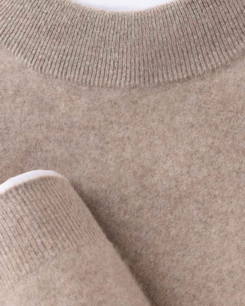 Fine Mock-Neck Knit