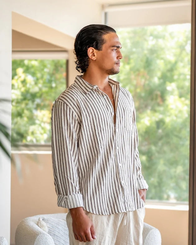 Rowe Fine Stripe Shirt