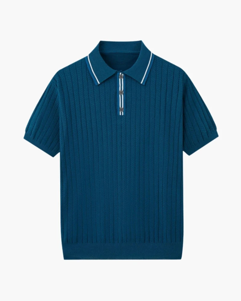 Montague Cable Knit Polo