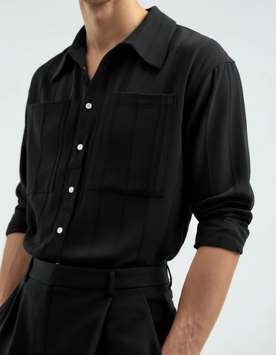 Rowe Ribbed Pocket Shirt