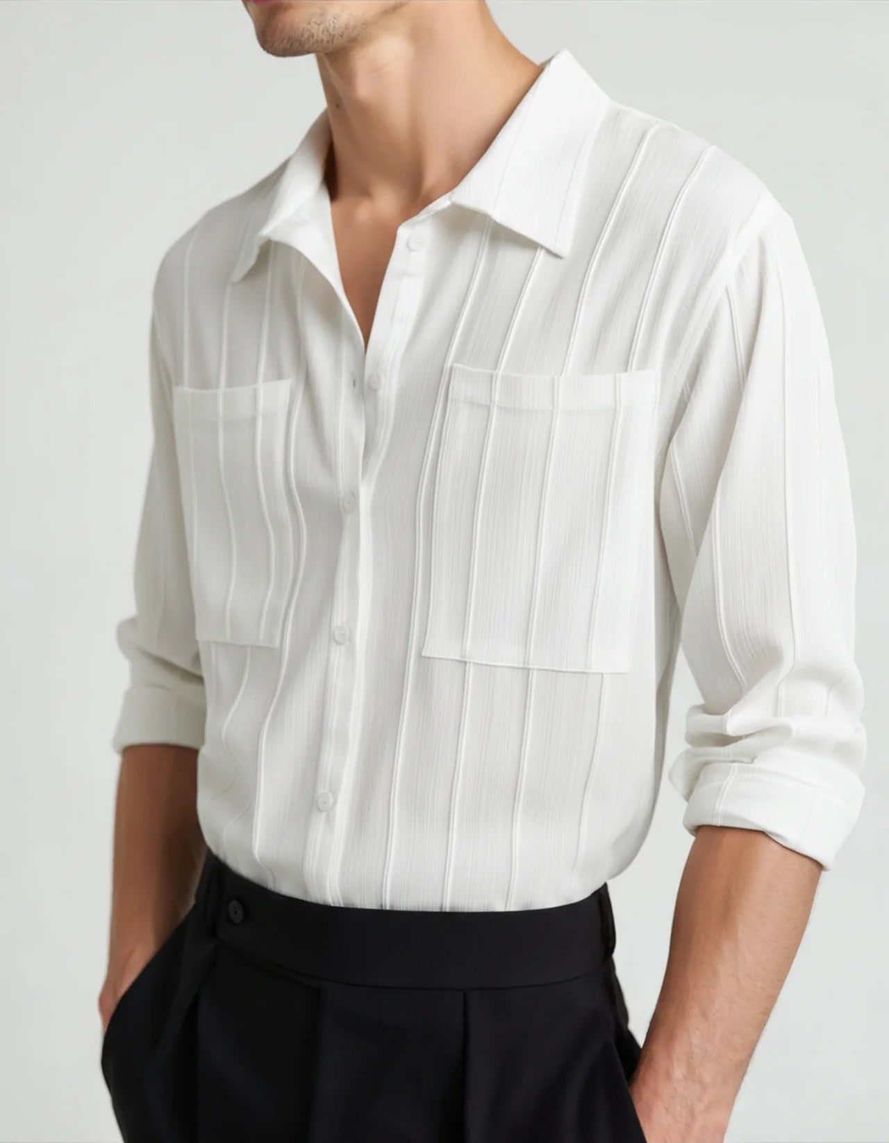 Rowe Ribbed Pocket Shirt