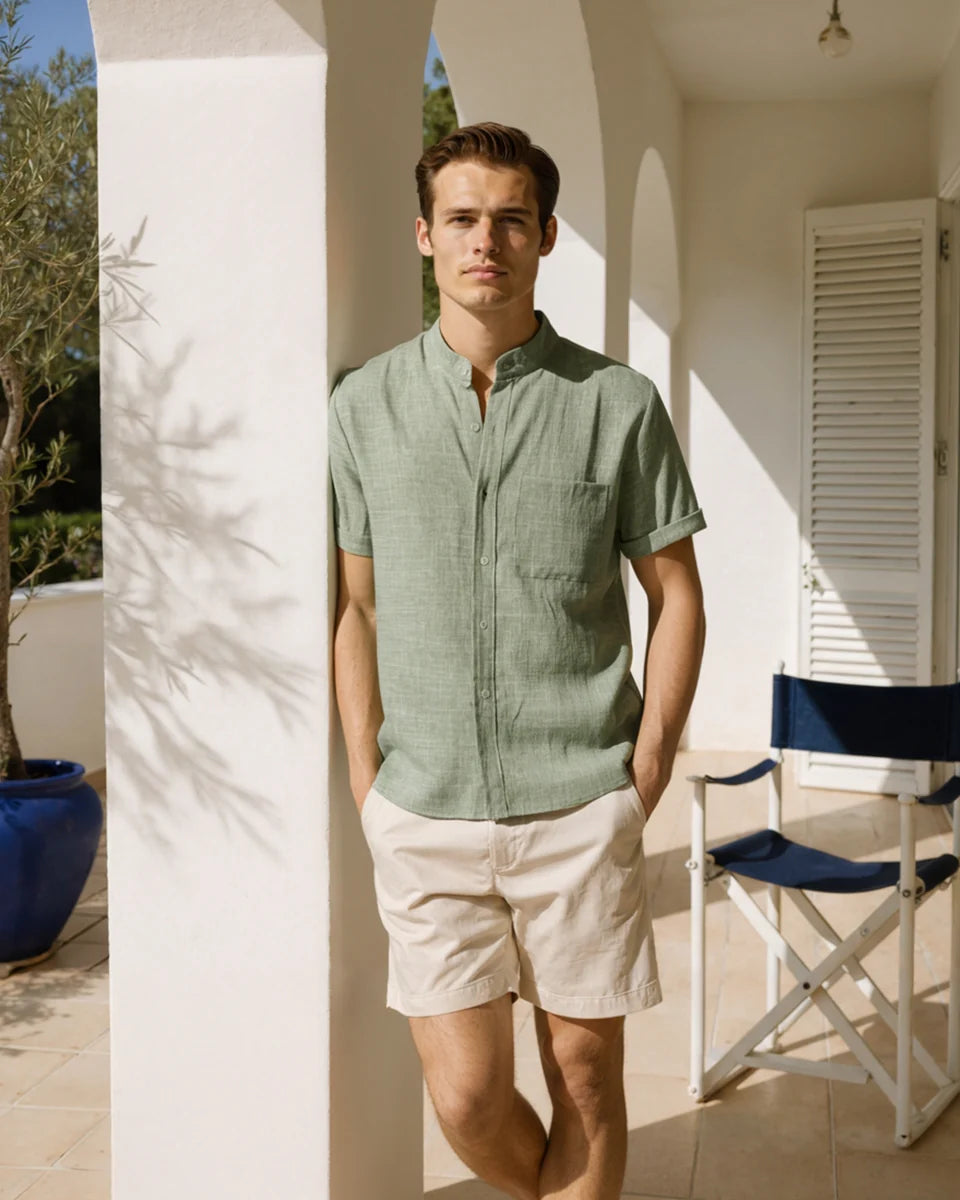 Mandarin Collar Shirt